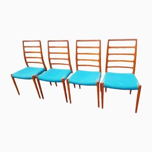 Vintage Mid-Century Mod. 82 Kitchen Chairs by Niels O Möller-YFS-1153957