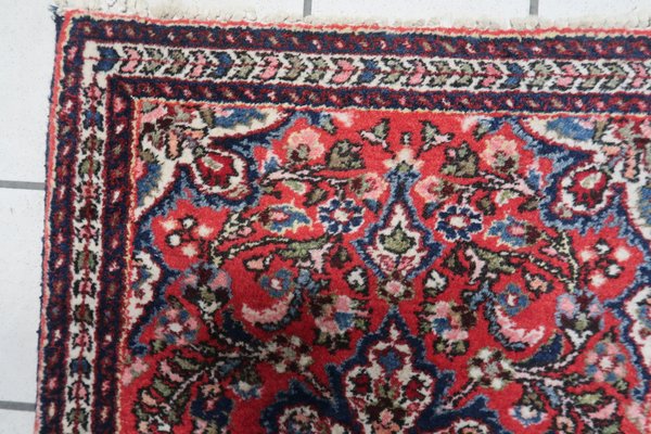 Vintage Middle Easterm Handmade Sarouk Rug 1960s-JZV-1703297