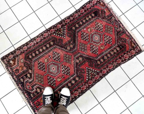 Vintage Middle Eastern Handmade Hamadan Rug, 1950s-JZV-1402792