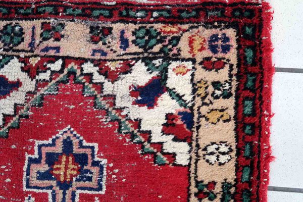 Vintage Middle Eastern Handmade Hamadan Rug, 1970s-JZV-1343691