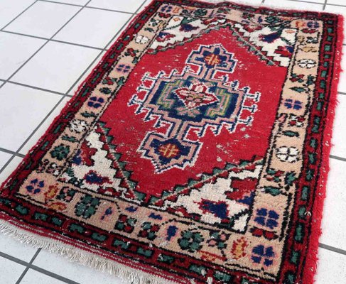 Vintage Middle Eastern Handmade Hamadan Rug, 1970s-JZV-1343691