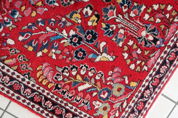 Vintage Middle Eastern Handmade Sarouk Rug, 1950s-JZV-1735202