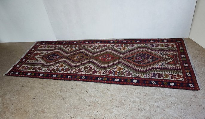 Vintage Middle Eastern Wool Kilim Carpet, 1960s-EA-565782