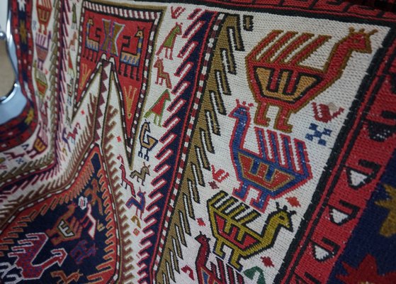 Vintage Middle Eastern Wool Kilim Carpet, 1960s-EA-565782