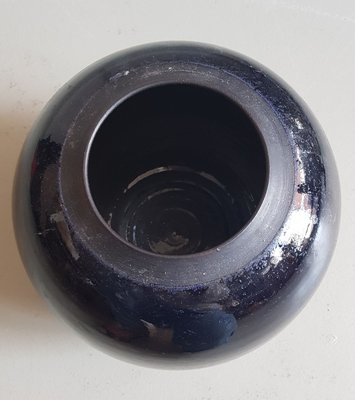 Vintage Midnight Blue Art Ceramic Vase-QDP-910835