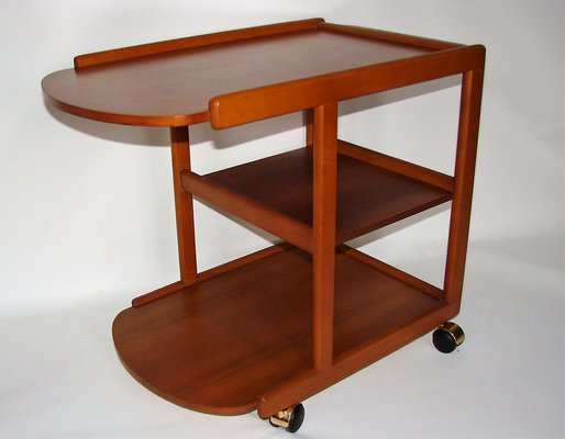 Vintage Mobile Bar in Beech & Teak, 1970s-XHP-1241296