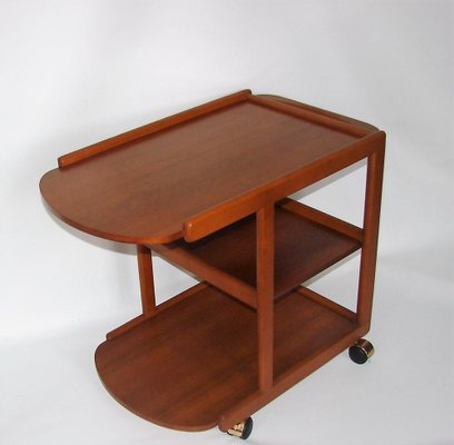 Vintage Mobile Bar in Beech & Teak, 1970s-XHP-1241296