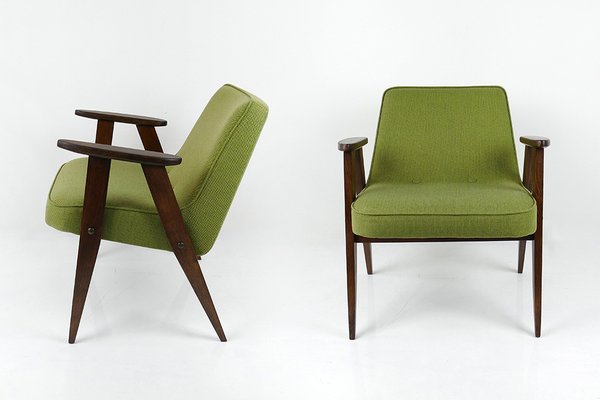 Vintage Model 336 Armchairs by Józef Chierowski, 1960s, Set of 2-HDN-1750307