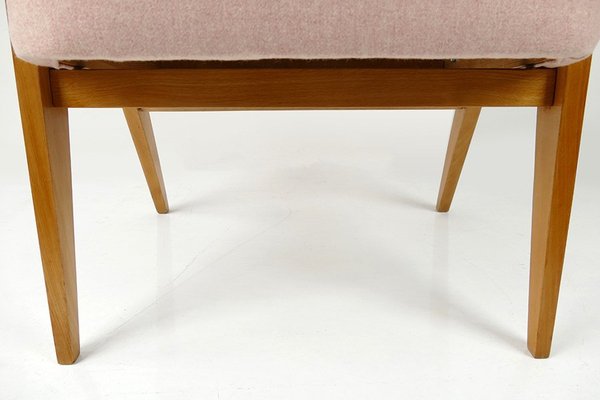 Vintage Model 366 Armchair in Pink Woool by Józef Chief Chiefski, 1960s-HDN-1743070