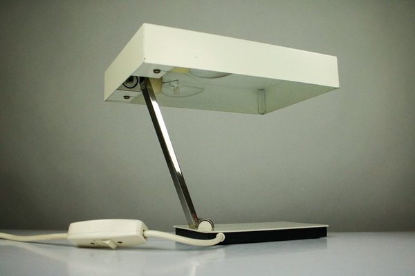 Vintage Model 6878 Table Lamp in White from Kaiser, 1960s-FUP-965519