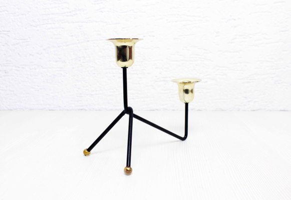 Vintage Modern Brass Candleholder, 1970s-BQF-1105530