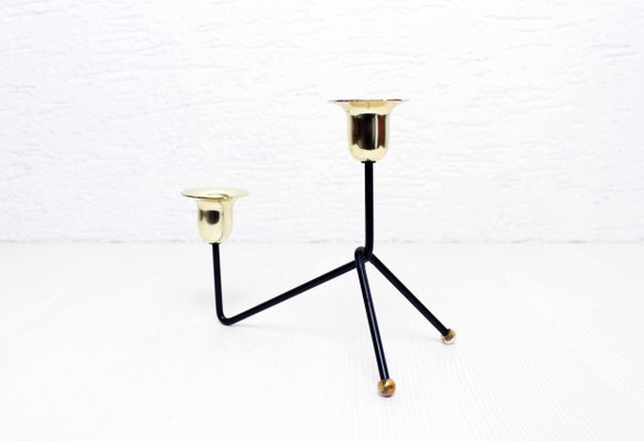 Vintage Modern Brass Candleholder, 1970s-BQF-1105530