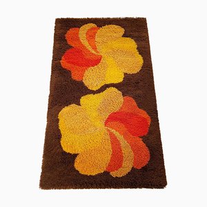 Vintage Modernist German High Pile Rug in Panton Style, 1970s-QZ-1184035