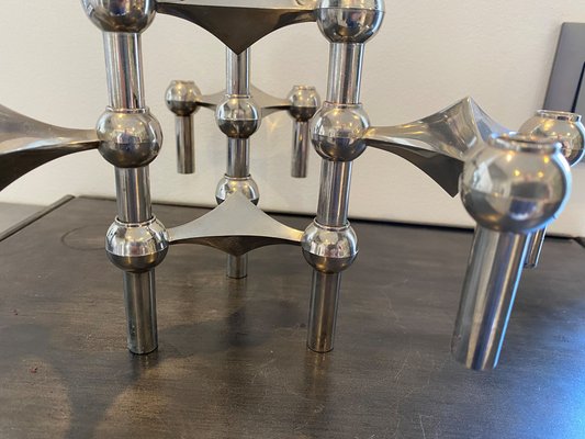 Vintage Modular Candleholders from Nogel, 1970s, Set of 5-ZYJ-1731916