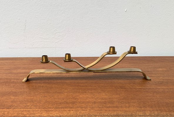 Vintage Movable Brass Candleholder, 1970s-UAH-1342043