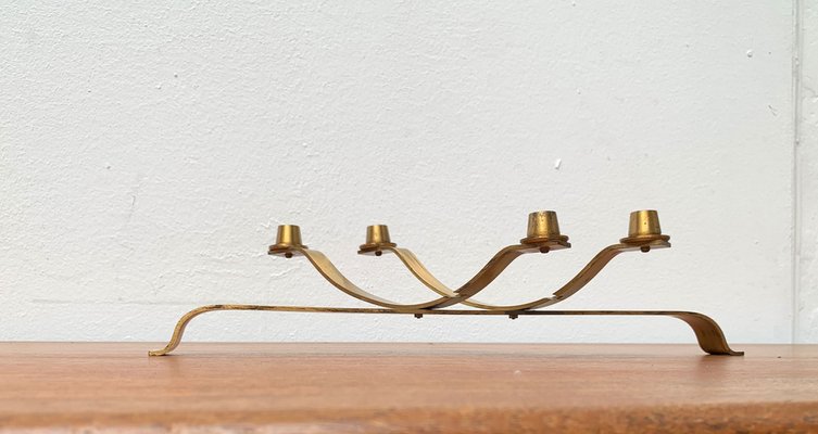 Vintage Movable Brass Candleholder, 1970s-UAH-1342043