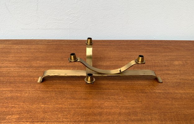 Vintage Movable Brass Candleholder, 1970s-UAH-1342043