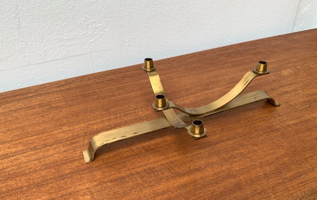 Vintage Movable Brass Candleholder, 1970s-UAH-1342043