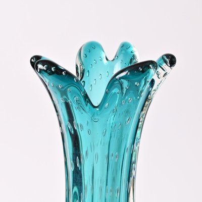 Vintage Murano Bullicante Glass Vase, 1960s-IXK-1344556