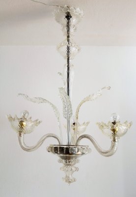 Vintage Murano Glass Chandelier, 1950s-VNE-644517