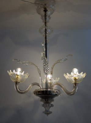 Vintage Murano Glass Chandelier, 1950s-VNE-644517