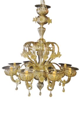 Vintage Murano Glass Chandelier, 1970s-INI-2021857