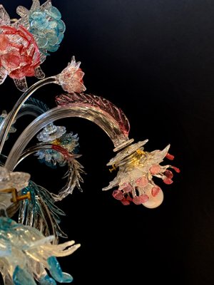 Vintage Murano Glass Chandelier by Galliano Ferro, 1950s-XQC-1427765