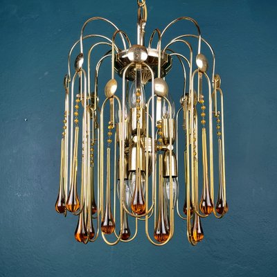 Vintage Murano Glass Chandelier by Paolo Venini, 1960s-WQC-1189561