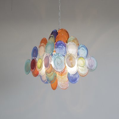 Vintage Murano Glass Chandelier from Vistosi, 1980s-INL-2021752