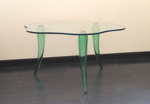 Vintage Murano Glass Coffee Table-KY-589161