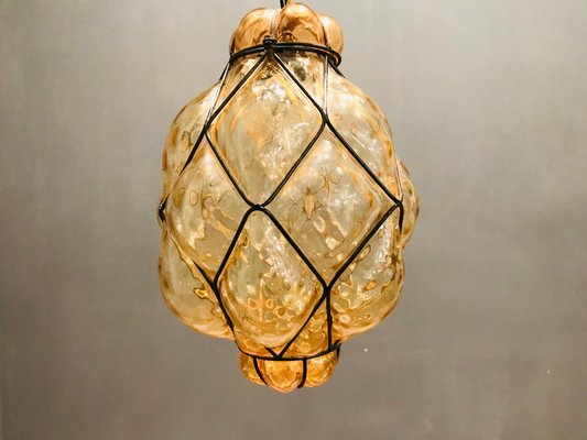 Vintage Murano Glass Pendant Lamp, 1950s-JJC-554774