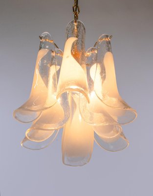 Vintage Murano Glass Petals Gold Plated Chandelier from Novaresi-DEK-948399