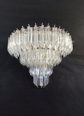 Vintage Murano Glass Sconces with 63 Transparent Quadriedri, 1979, Set of 2-FHZ-666946