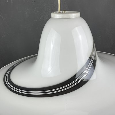 Vintage Murano Glass Swirl Pendant Lamp, Italy, 1970s-WQC-961185