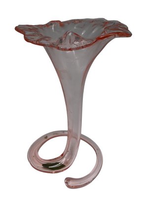 Vintage Murano Glass Trumpet Tulip Vase, Italy-RIK-1787871