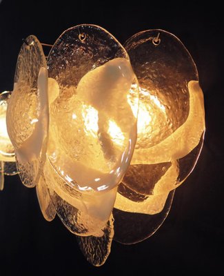 Vintage Murano Glass Wall Sconces, 1970s, Set of 2-OVO-1235227