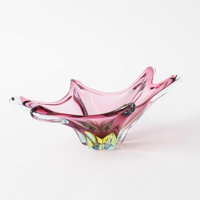 Vintage Murano Summerso Glass Bowl from Fratelli Toso, 1960s-IXK-1359344