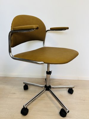 Vintage Mustard Kovona Office Chair, 1970s-YNX-2035688