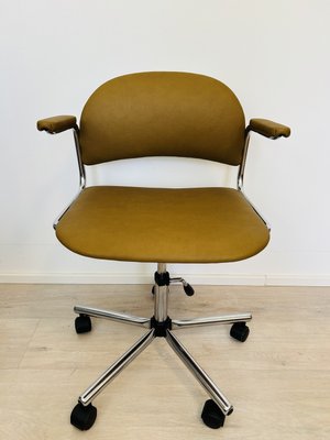 Vintage Mustard Kovona Office Chair, 1970s-YNX-2035688