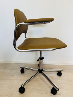 Vintage Mustard Kovona Office Chair, 1970s-YNX-2035688