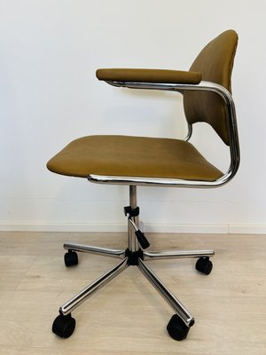 Vintage Mustard Kovona Office Chair, 1970s-YNX-2035688