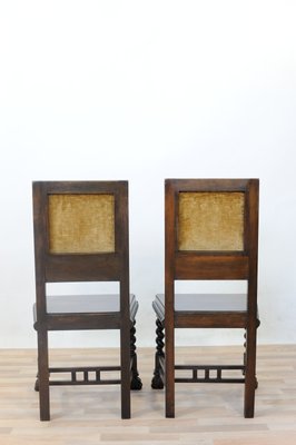 Vintage Neo-Renaissance Style Dining Chairs in Walnut, Set of 2-GAP-646421