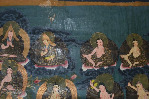 Vintage Nepalese Thangka - Early 20th Century Early 20th Century-ZCI-757272