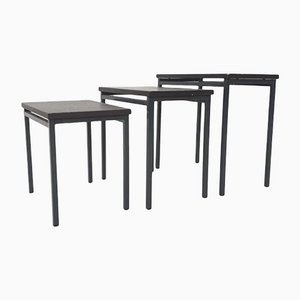 Vintage Nesting Tables in the Style of Pastoe, 1950s, Set of 3-ZO-1104834