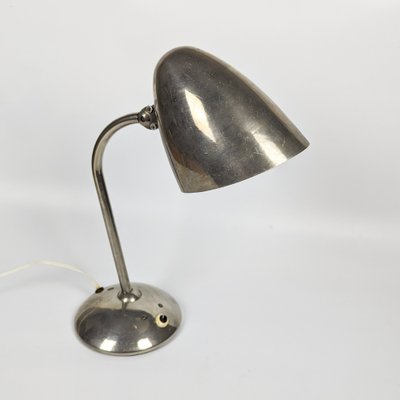 Vintage Nickel Plated Table Lamp by Franta Anýž, 1930s-TLV-1776341