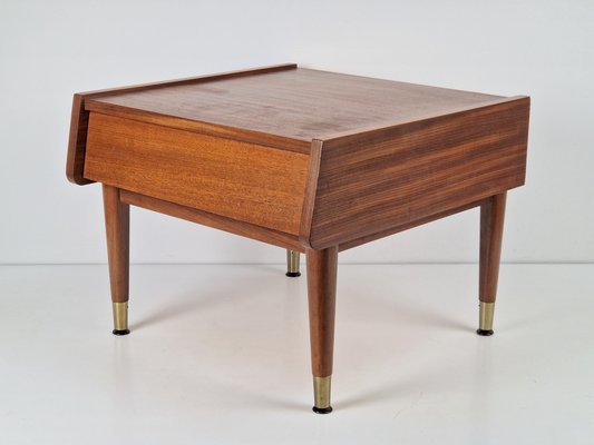 Vintage Nightstand in Teak with Drawer, Denmark, 1960s-AXJ-2020579