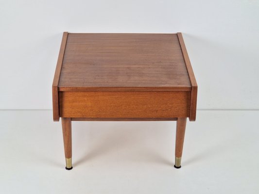 Vintage Nightstand in Teak with Drawer, Denmark, 1960s-AXJ-2020579