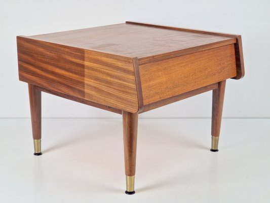 Vintage Nightstand in Teak with Drawer, Denmark, 1960s-AXJ-2020579