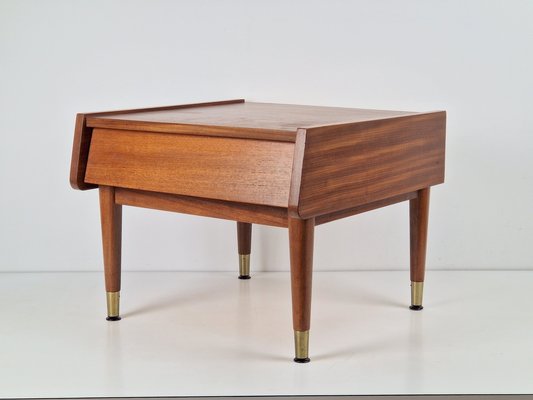 Vintage Nightstand in Teak with Drawer, Denmark, 1960s-AXJ-2020579