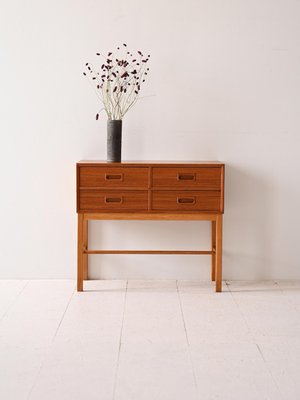 Vintage Nightstand with Drawers, 1960s-QWP-2035509